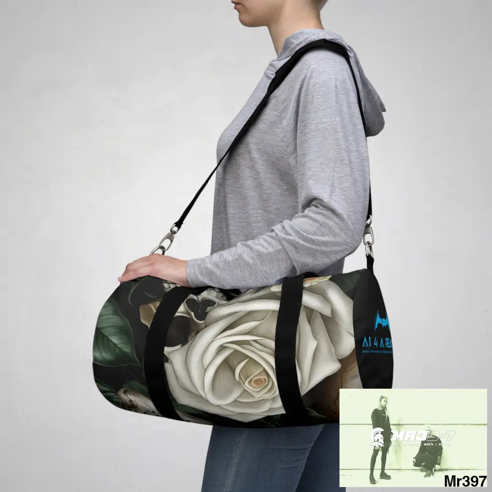 A1 4 A Reason Gothic Skulls & Roses Duffel Bag Bags