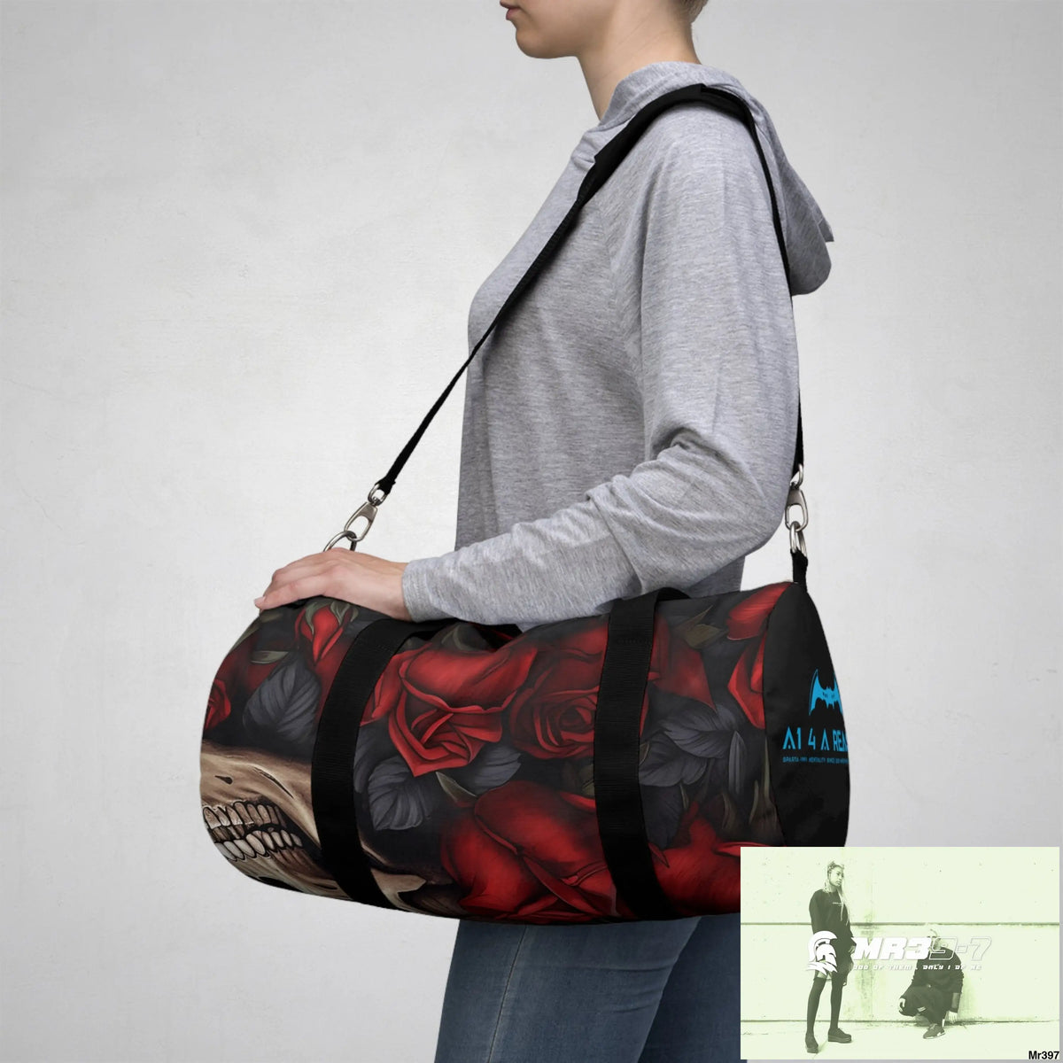 A1 4 A Reason Gothic Skulls & Roses Duffel Bag Bags