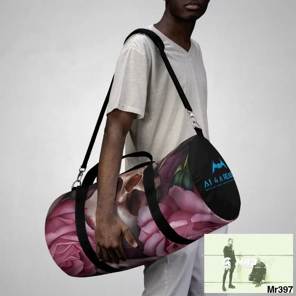 A1 4 A Reason Gothic Skulls & Roses Duffel Bag Bags