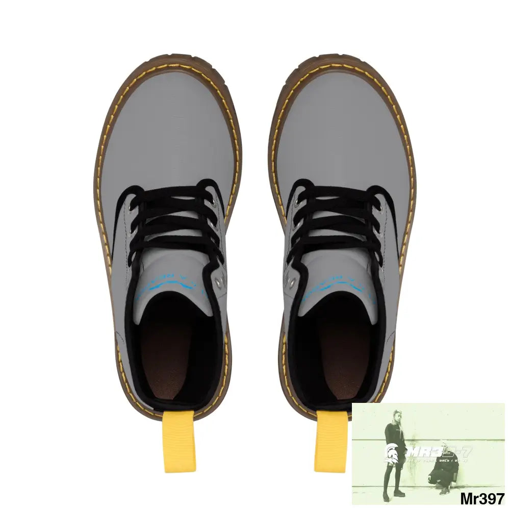 A1 4 A Reason Grey Canvas Light Brown Boots Shoes