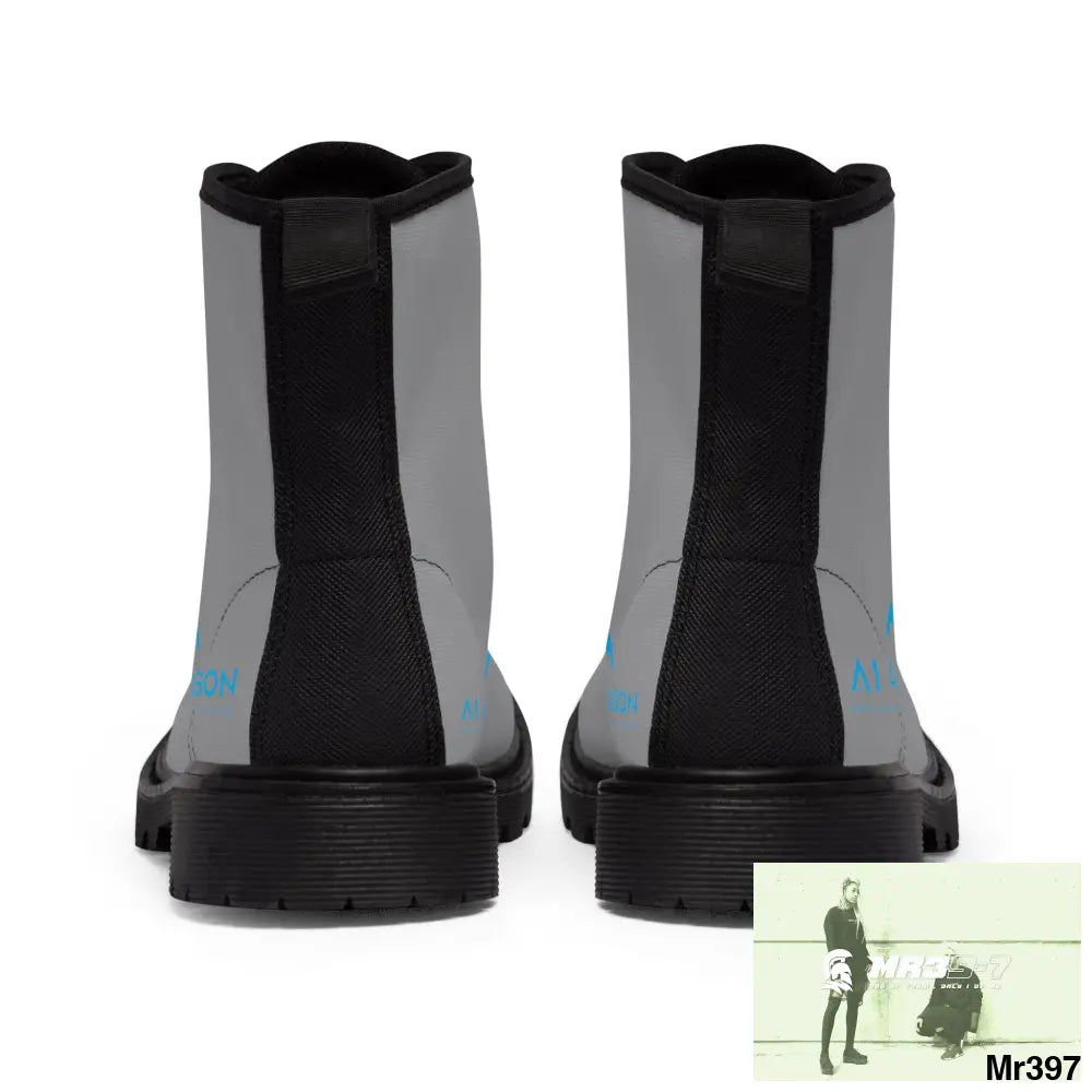 A1 4 A Reason Grey Canvas Light Brown Boots Shoes