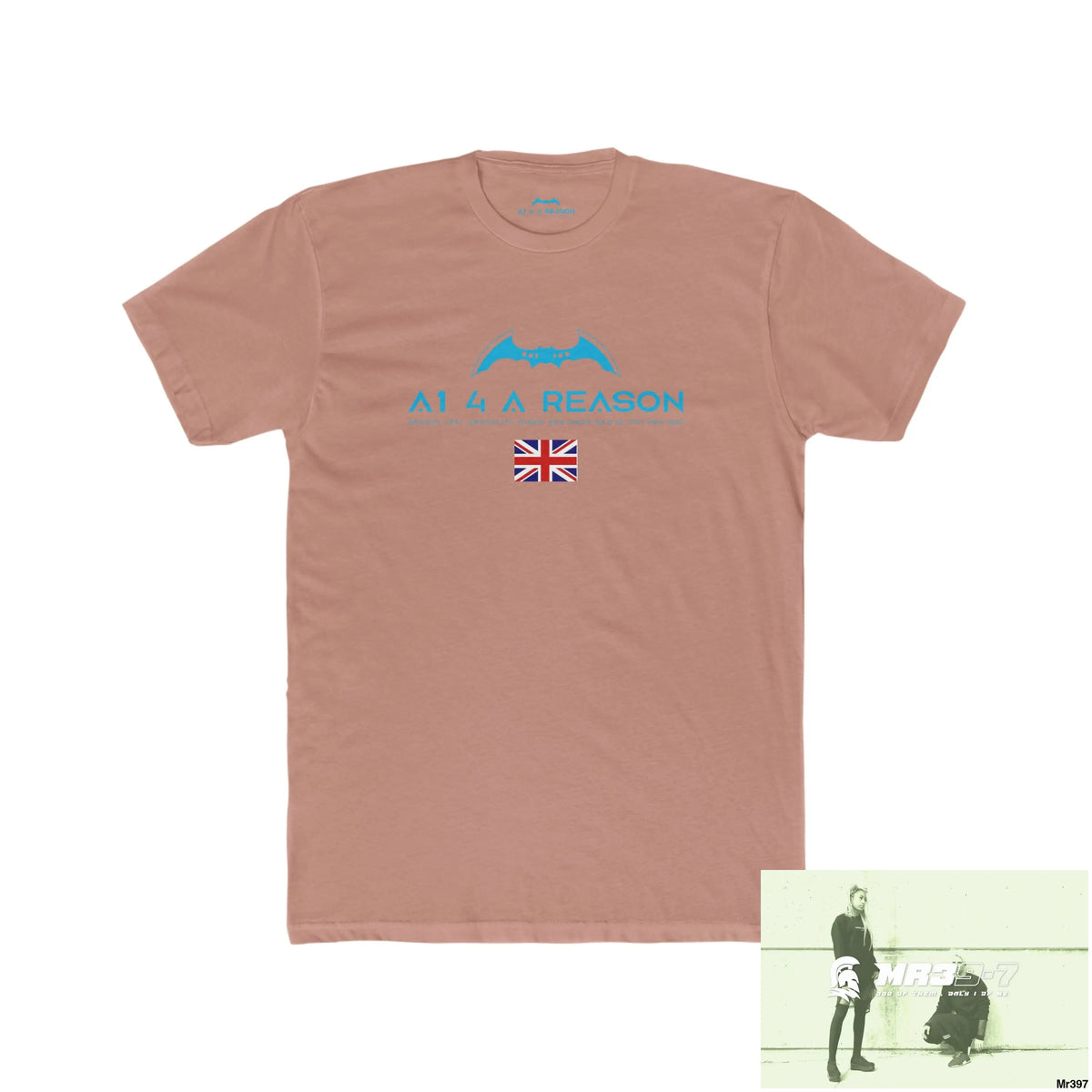 A1 4 A Reason Kenya In Blind My Pain Management Black Snake Men’s Cotton Crew Tee Solid Desert Pink / S T-Shirt