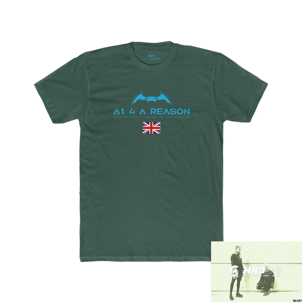 A1 4 A Reason Kenya In Blind My Pain Management Black Snake Men’s Cotton Crew Tee Solid Forest Green / S T-Shirt