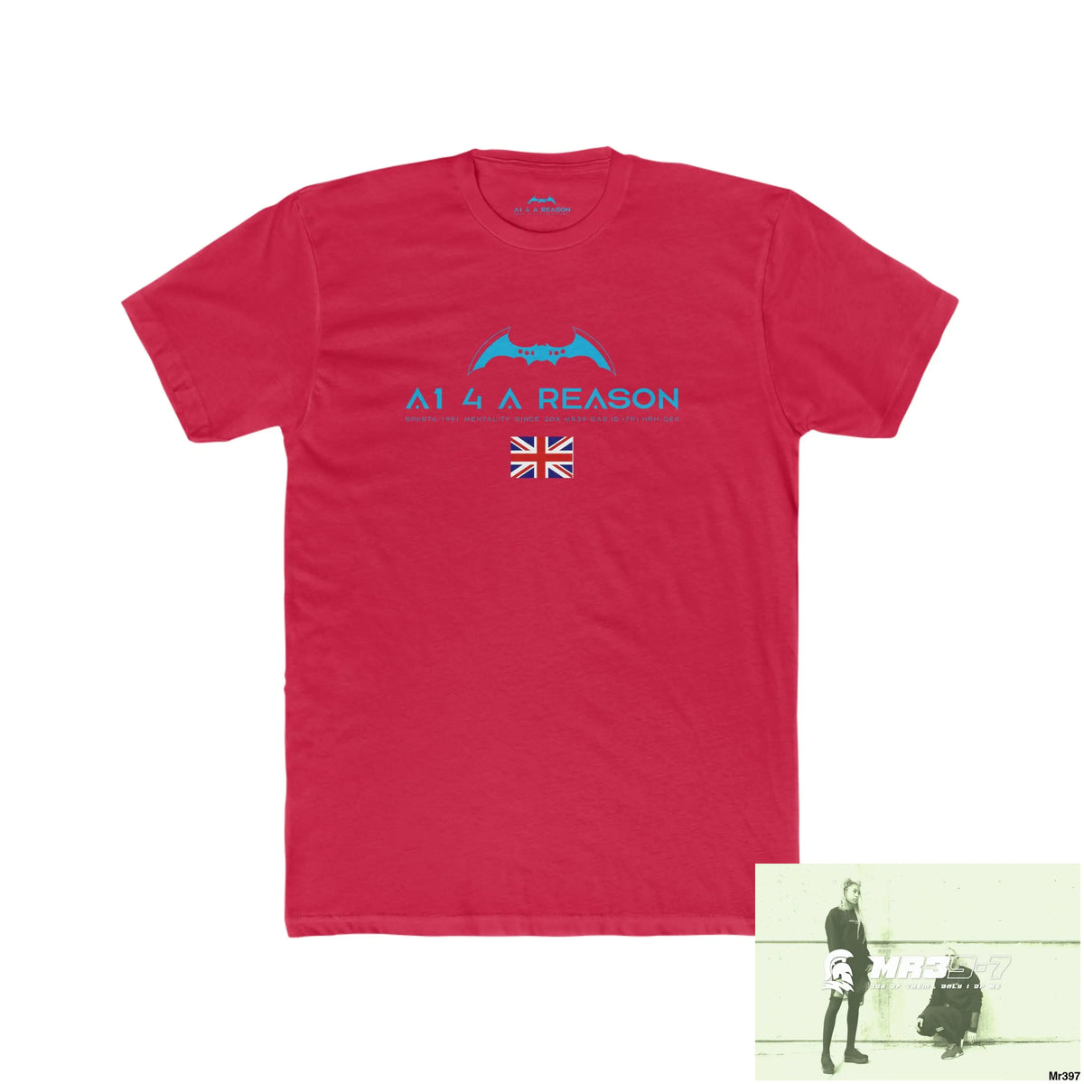 A1 4 A Reason Kenya In Blind My Pain Management Black Snake Men’s Cotton Crew Tee Solid Red / XS T-Shirt