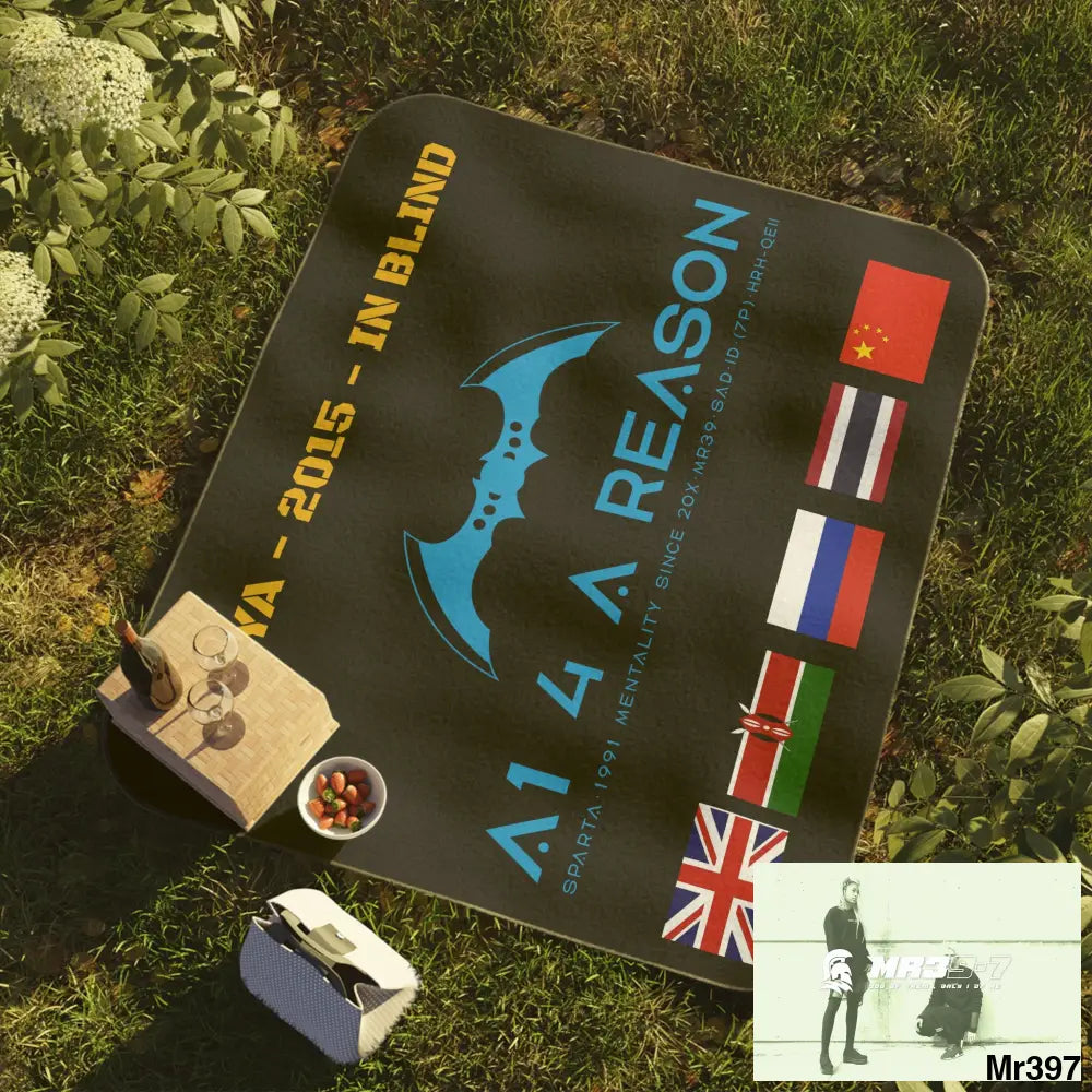 A1 4 A Reason Kenya Picnic Blanket 61’’ × 51’’ Home Decor