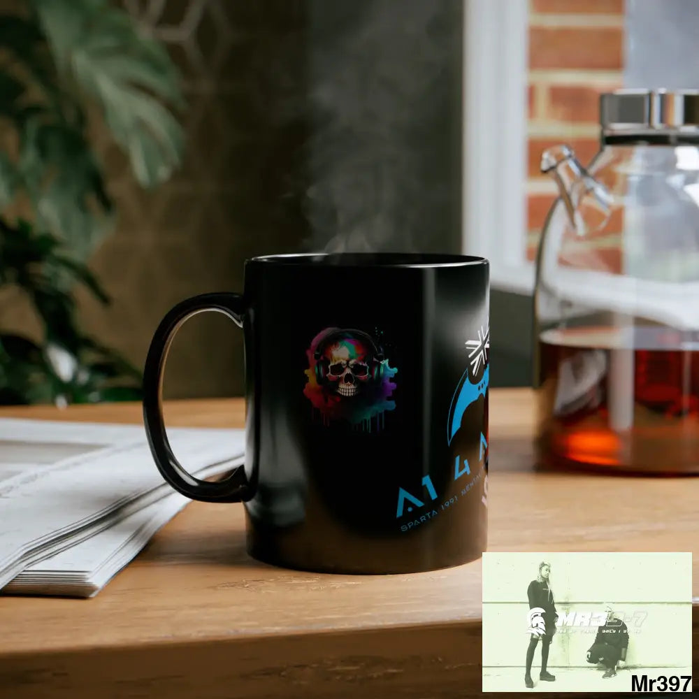 A1 4 A Reason Music / 55’ s back +130 mil 11oz Tactical GB / Wales Black Mug Mental Health VAR / My Life My Deaths