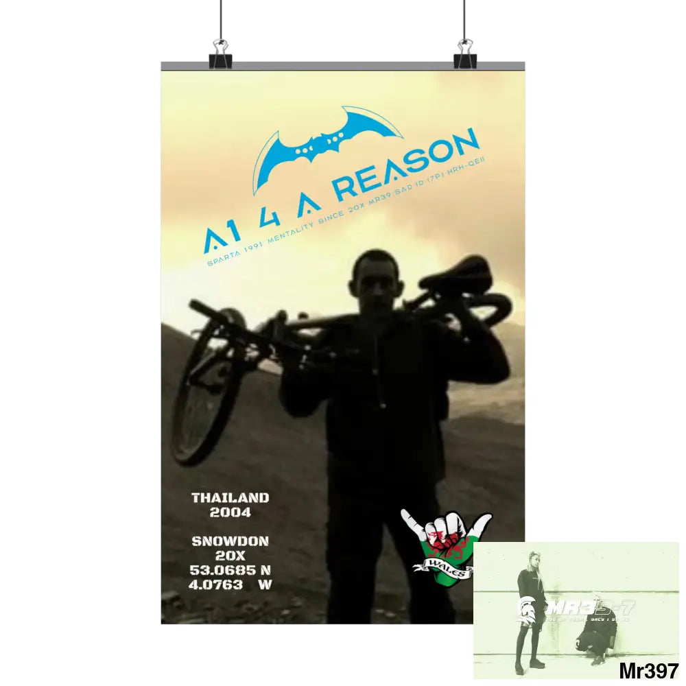 A1 4 A Reason My birthday Beating not 20X Snowdon Matte Vertical Posters 11’’ x 17’’ / Matte Poster