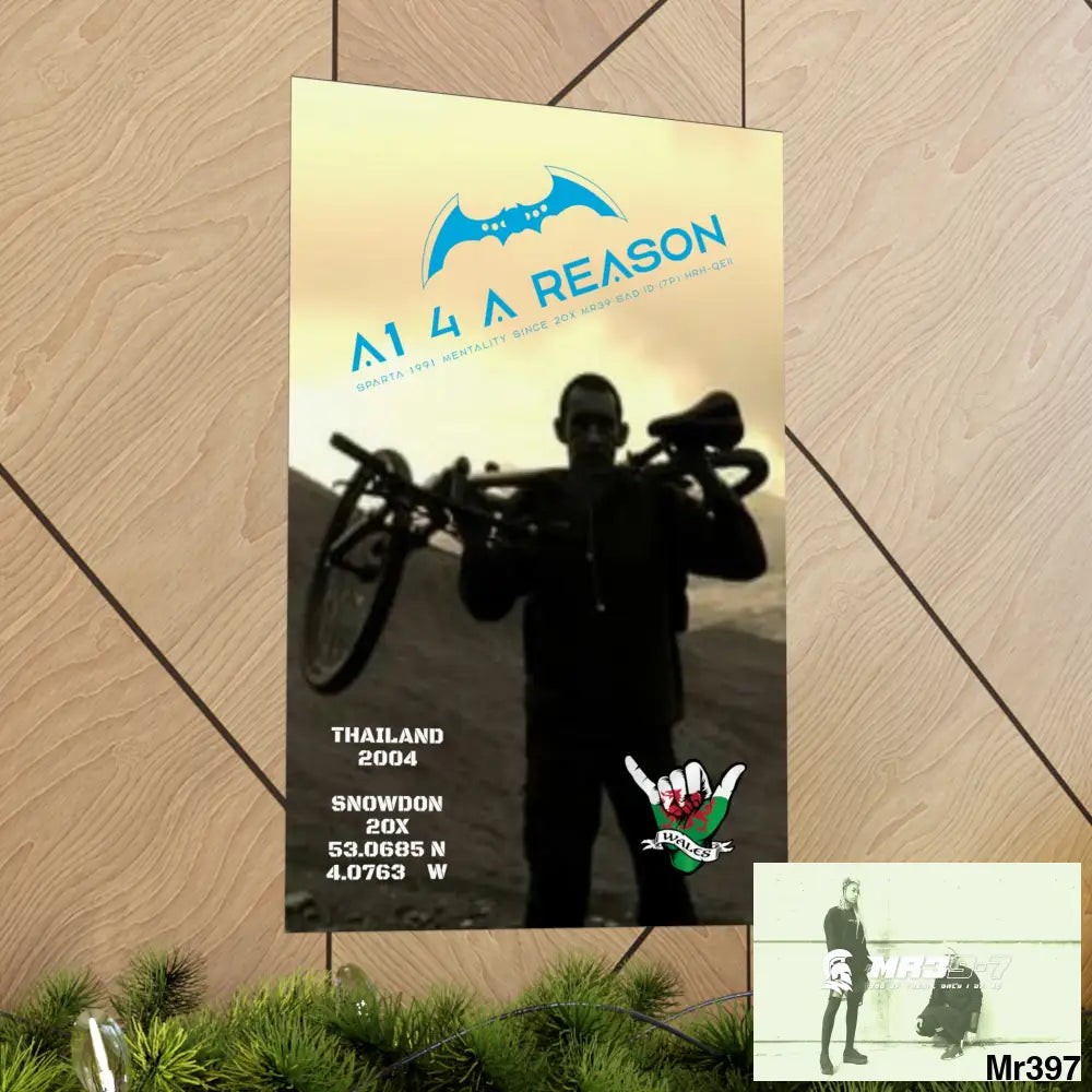 A1 4 A Reason My birthday Beating not 20X Snowdon Matte Vertical Posters Poster