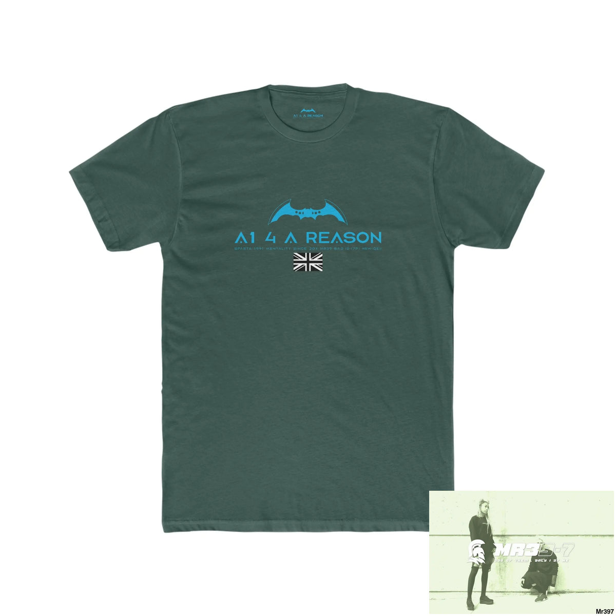 A1 4 A Reason My Life My Deaths Their Plans failed.Tactical GB Men’s Cotton Crew Tee Solid Forest Green / S T-Shirt