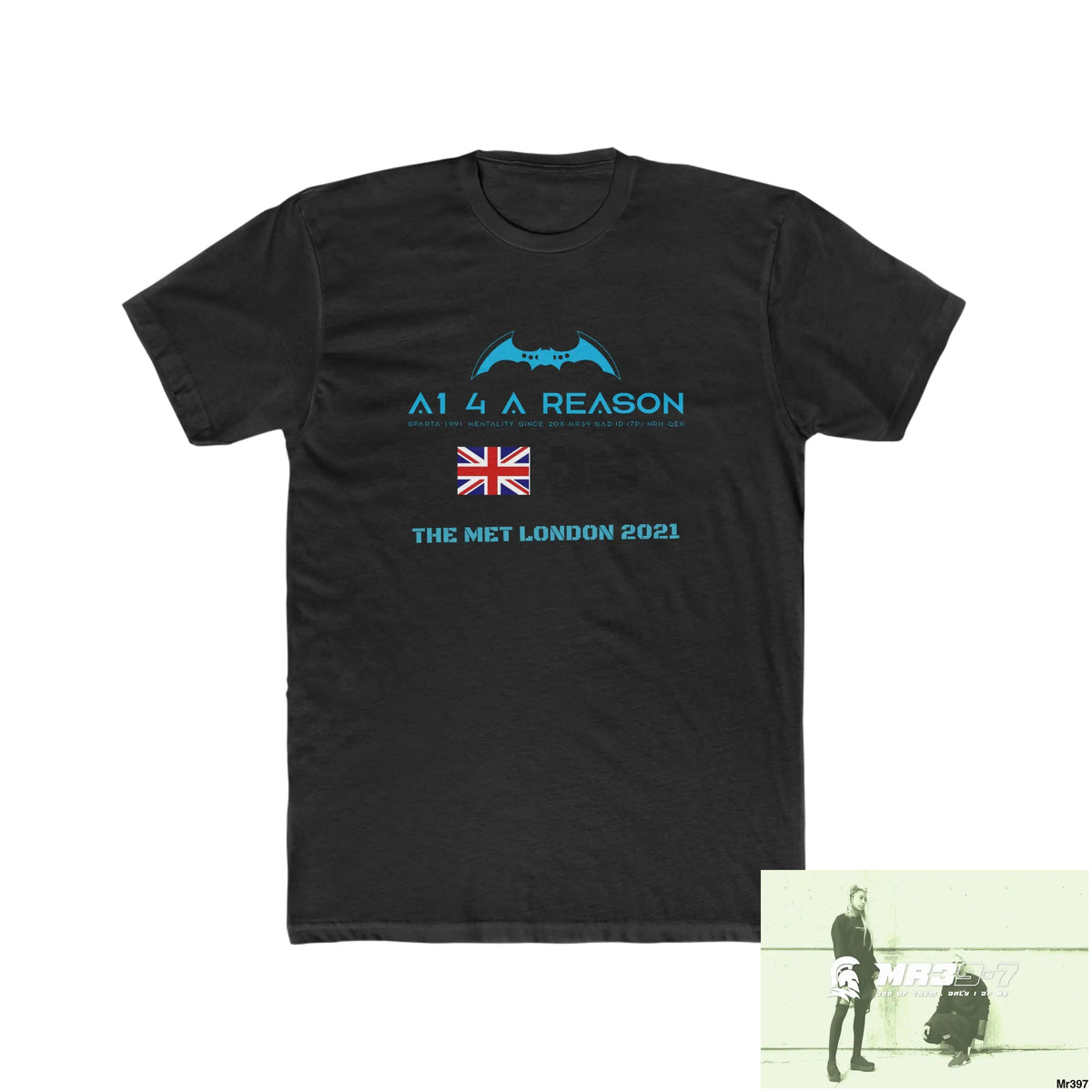 A1 4 A Reason One flew over the redwoods centre - Men’s Cotton Crew Tee Solid Black / XS T-Shirt