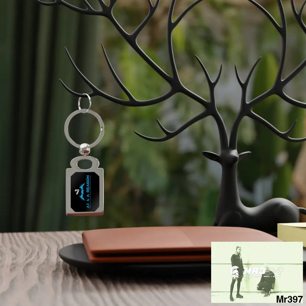 A1 4 A Reason Rectangle Photo Keyring One size / Glossy / Silver Accessories