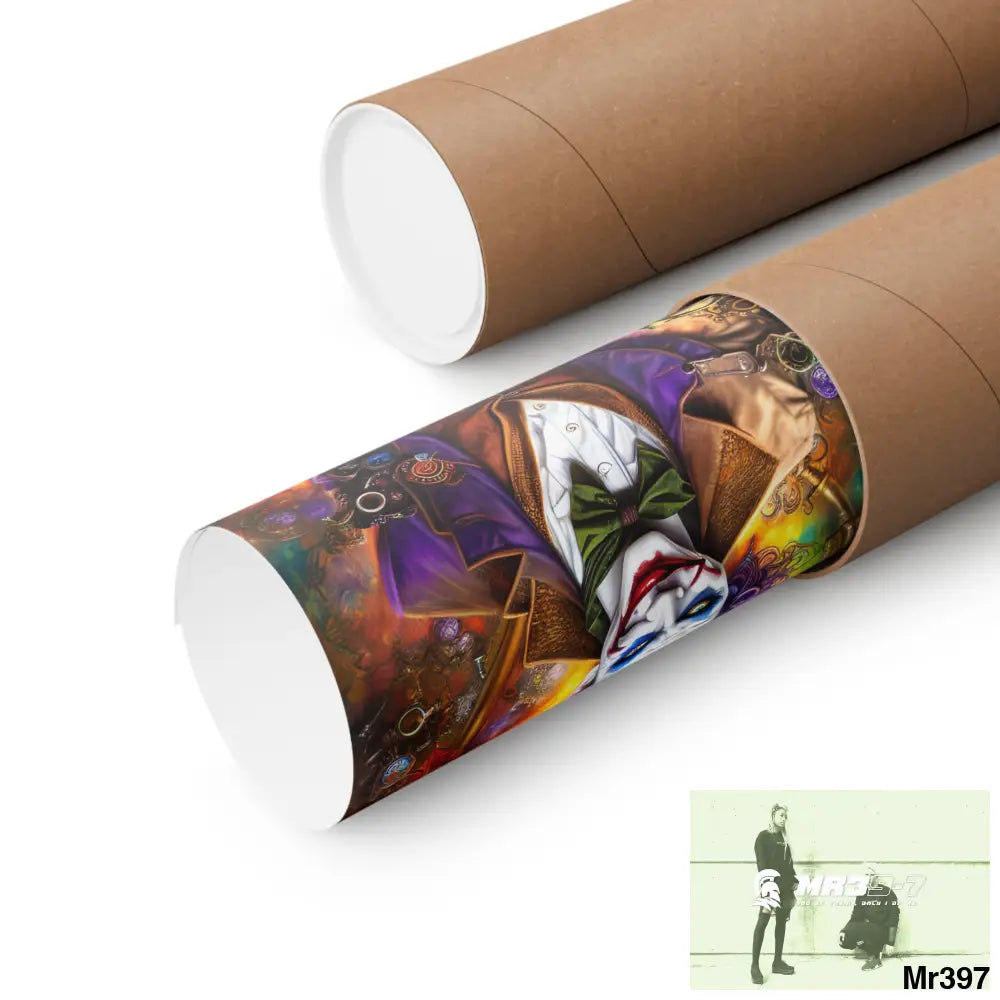 A1.4 A Reason Steampunk Joker Hearts Tribal Fractal Matte Vertical Posters Poster