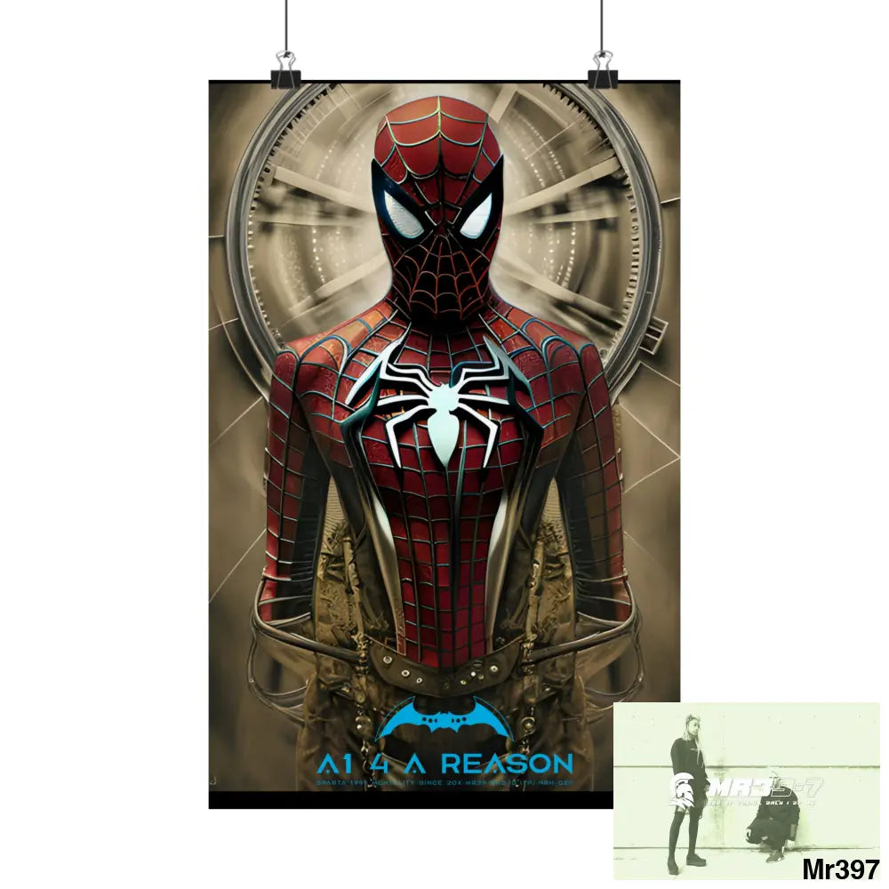 A1 4 A Reason Steampunk SpiderMan Graphic Matte Vertical Posters 11’’ x 17’’ / Matte Poster