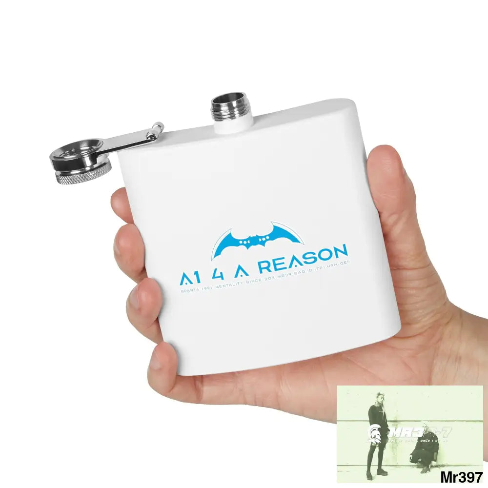 A1 4 A Reason Stylish Stainless Steel Flask for Tea/ Coffee Lovers - 6oz Personalized Gift Mug