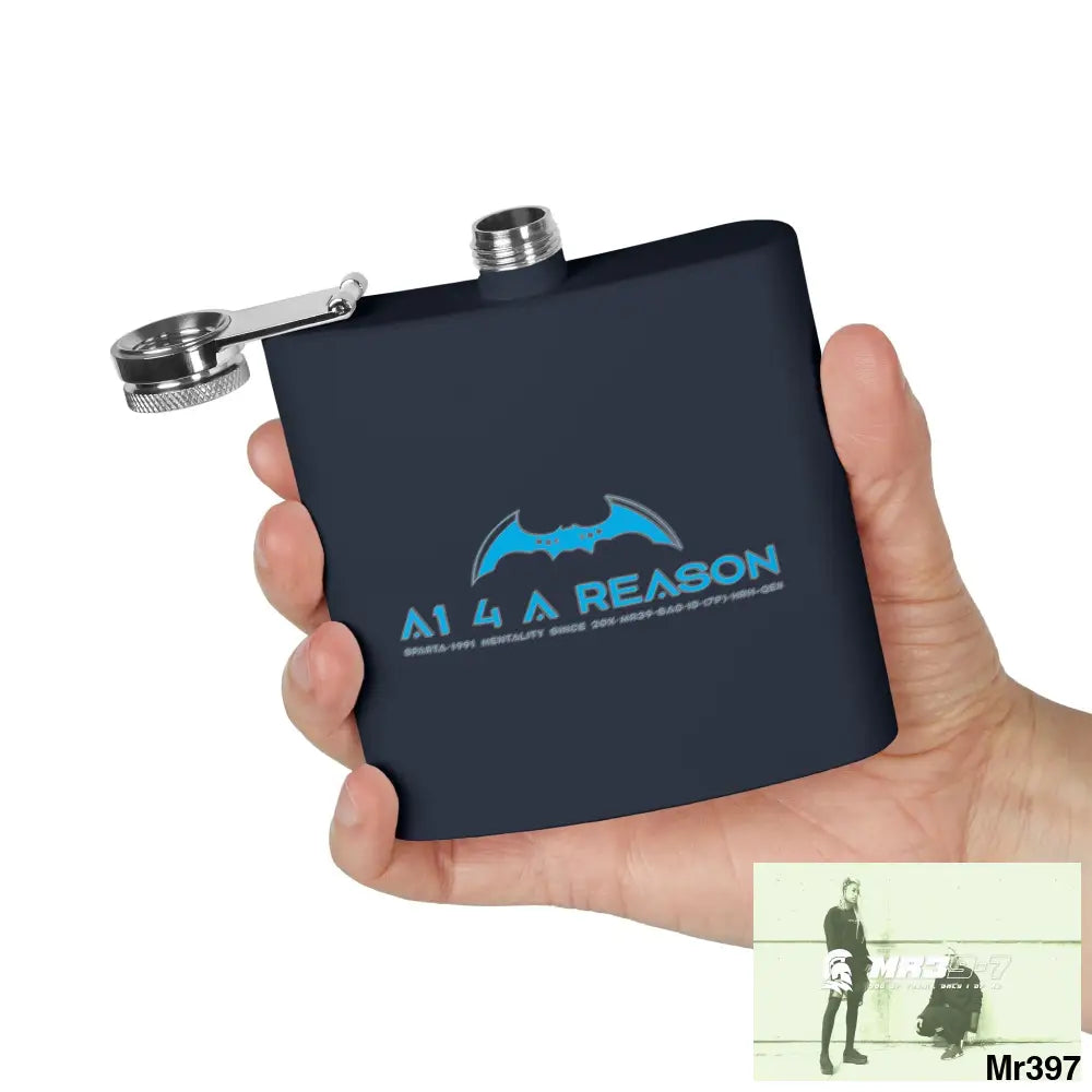 A1 4 A Reason Stylish Stainless Steel Flask for Tea/ Coffee Lovers - 6oz Personalized Gift Mug
