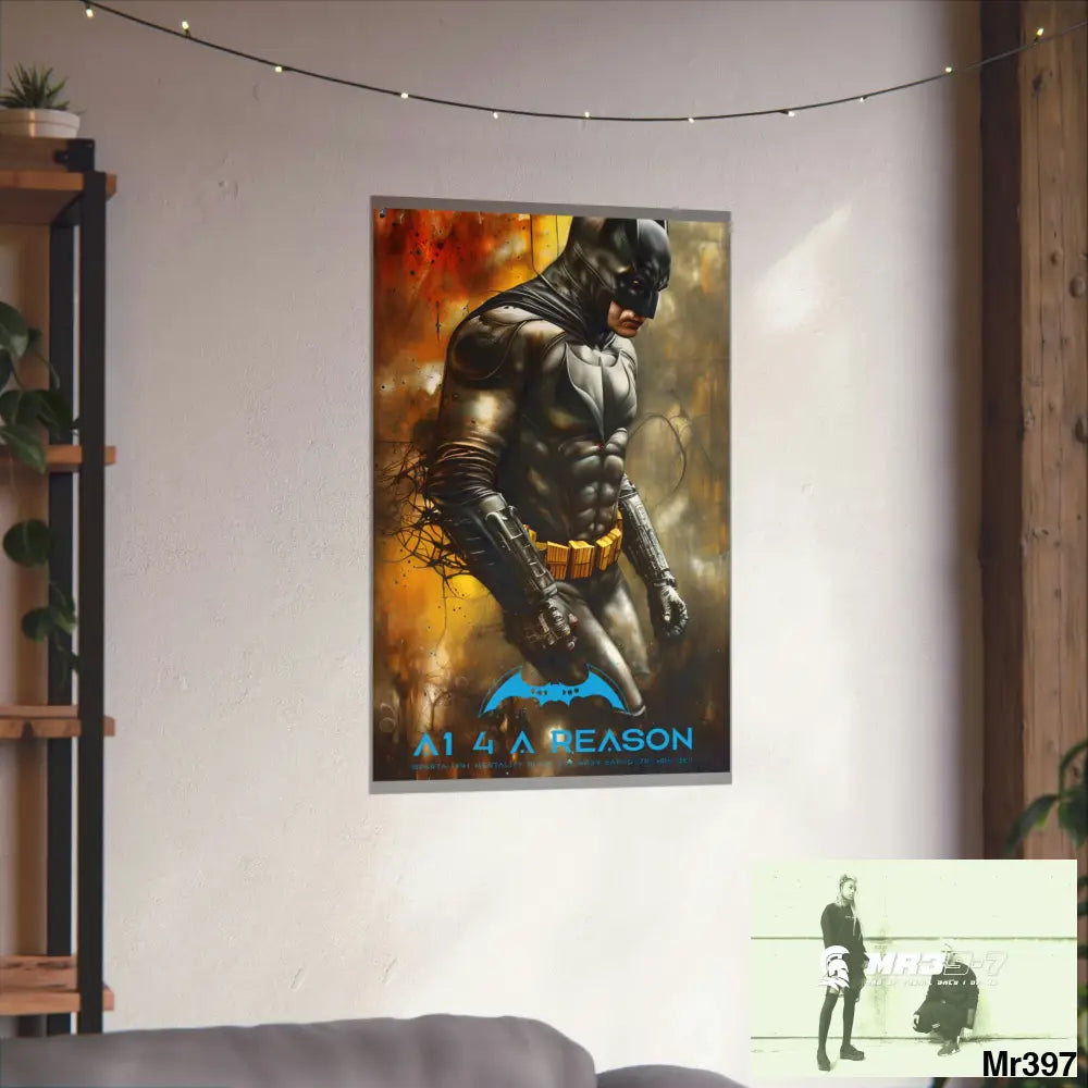 A1 4 A reason Super Resolution Batpain Steampunk Graphic Matte Vertical Posters Poster