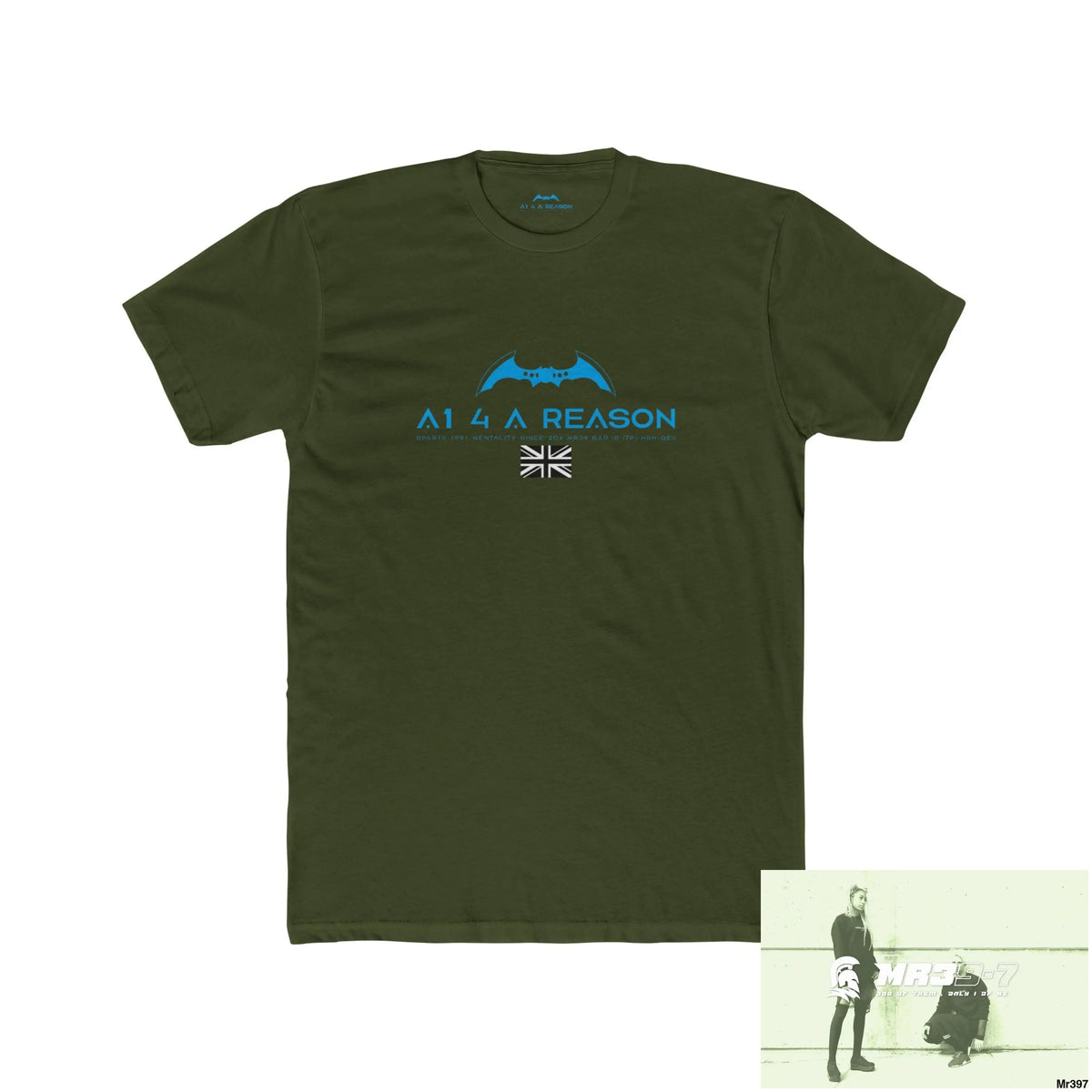 A1 4 A Reason Tactical GB 2012 My Work Colwyn Bay 2012 Men’s Cotton Crew Tee Solid Military Green / XS T-Shirt