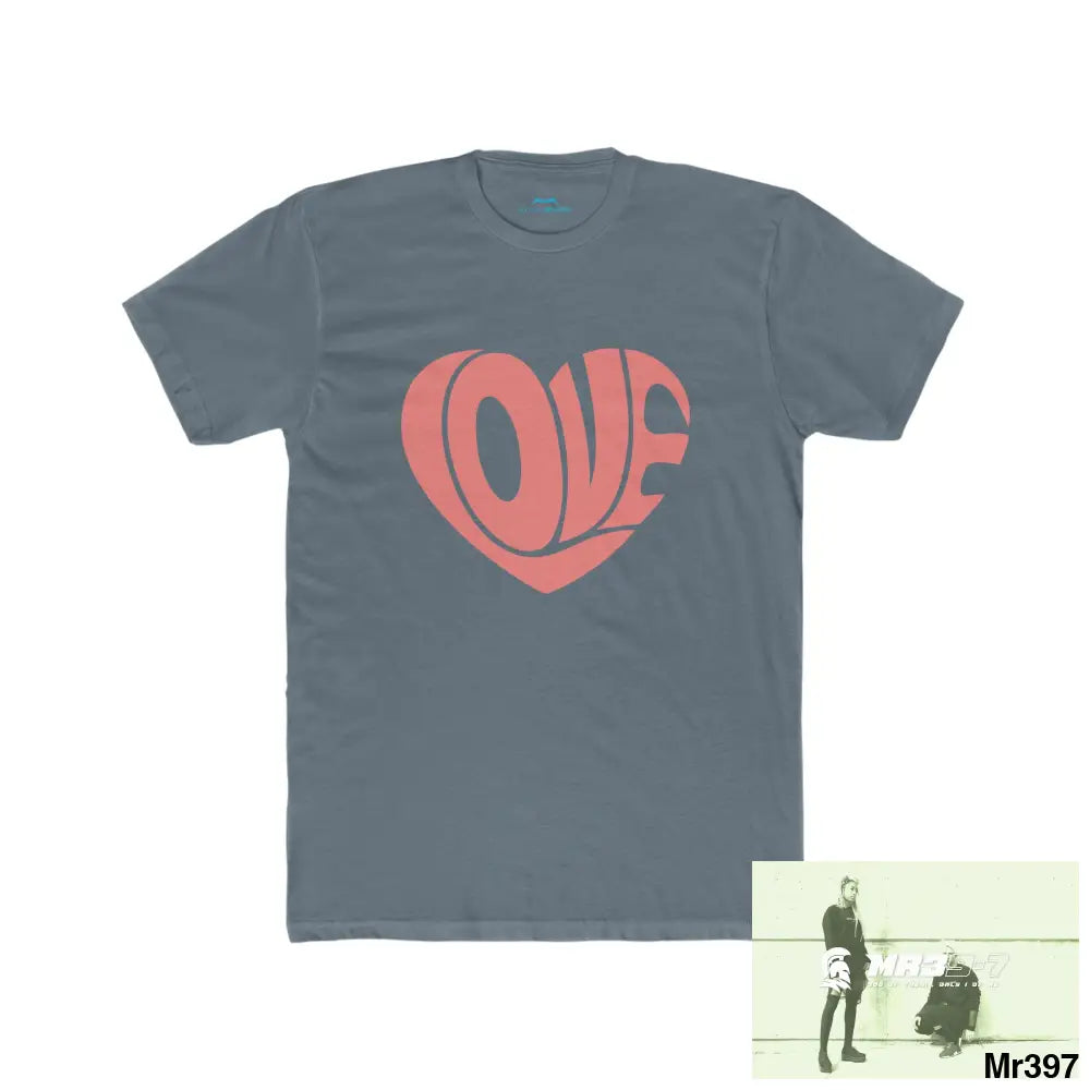 A1 4 A Reason Tactical Love Men’s Cotton Crew Tee Solid Indigo / S T-Shirt