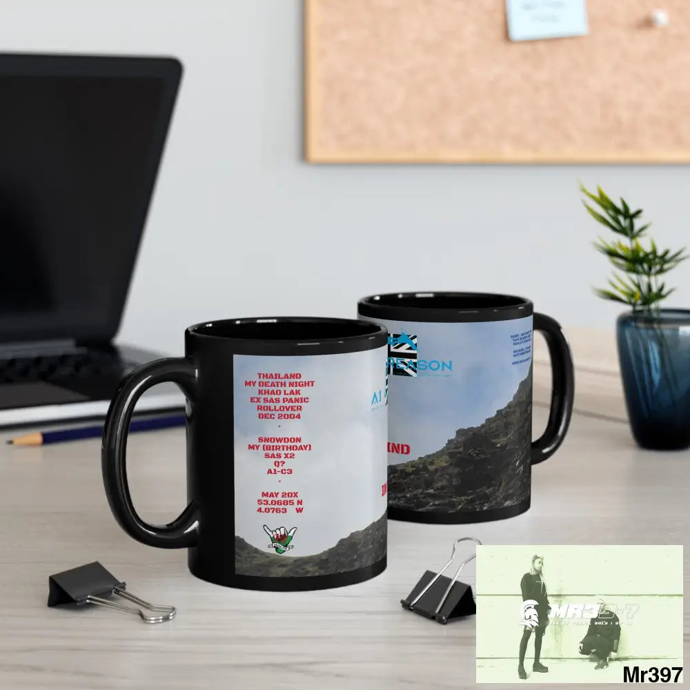 A1 4 A Reason Tactical SAS Roll over Death night 2004 20X Strike B MT Snowdon 11oz Black Mug GB / Thailand/ Bermo