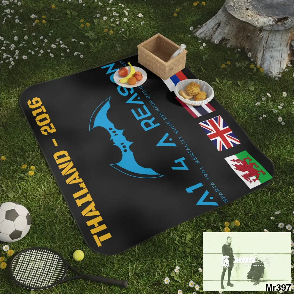 A1 4 A Reason Thailand Picnic Blanket 61’’ × 51’’ Home Decor