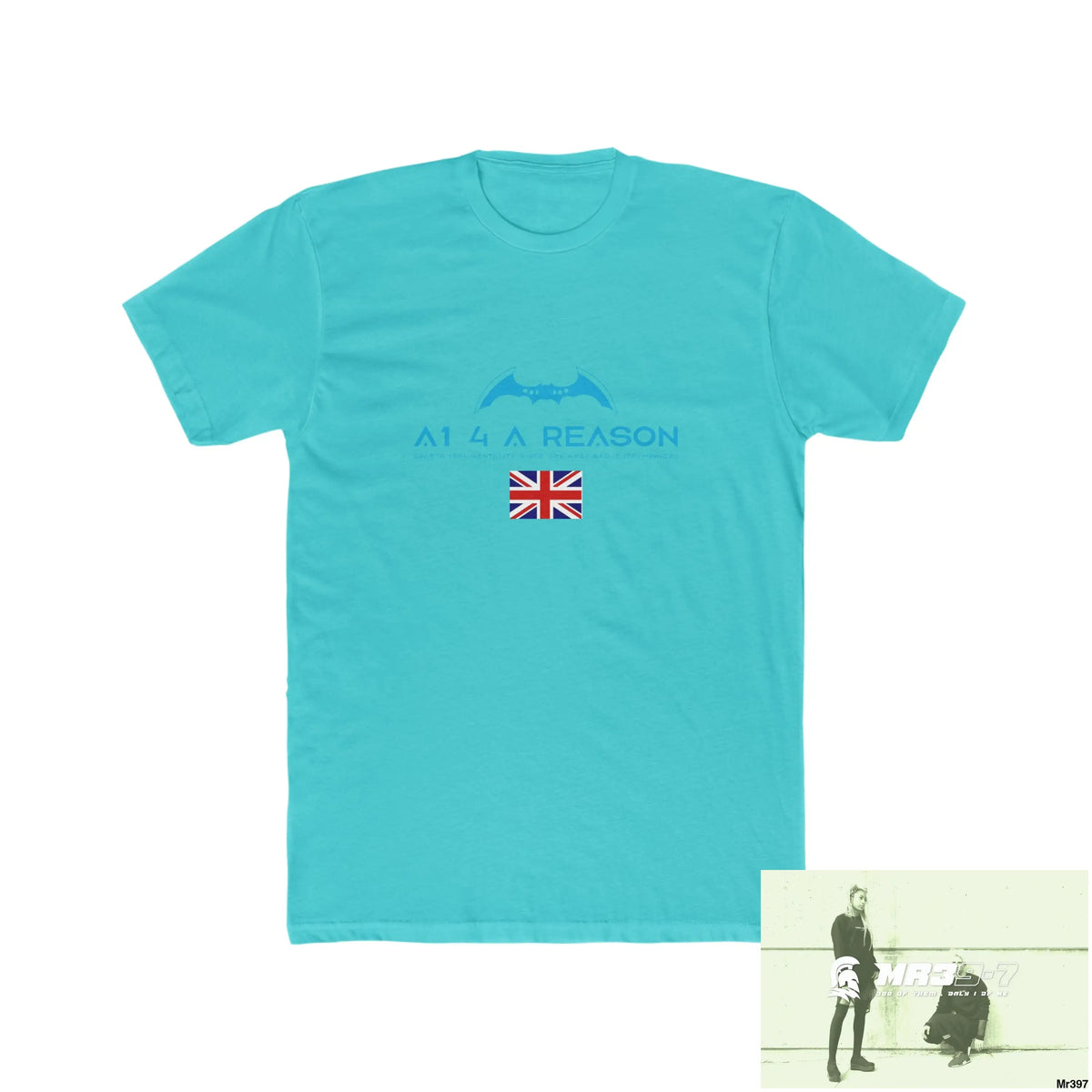 A1 4 A Reason & The Columbians Shrewsbury 2016 My Work 2022-23 - Men’s Cotton Crew Tee Solid Tahiti Blue / S T-Shirt