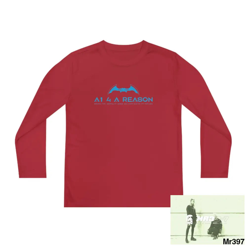 A1 4 A Reason Youth Long Sleeve Competitor Tee True Red / M Kids clothes