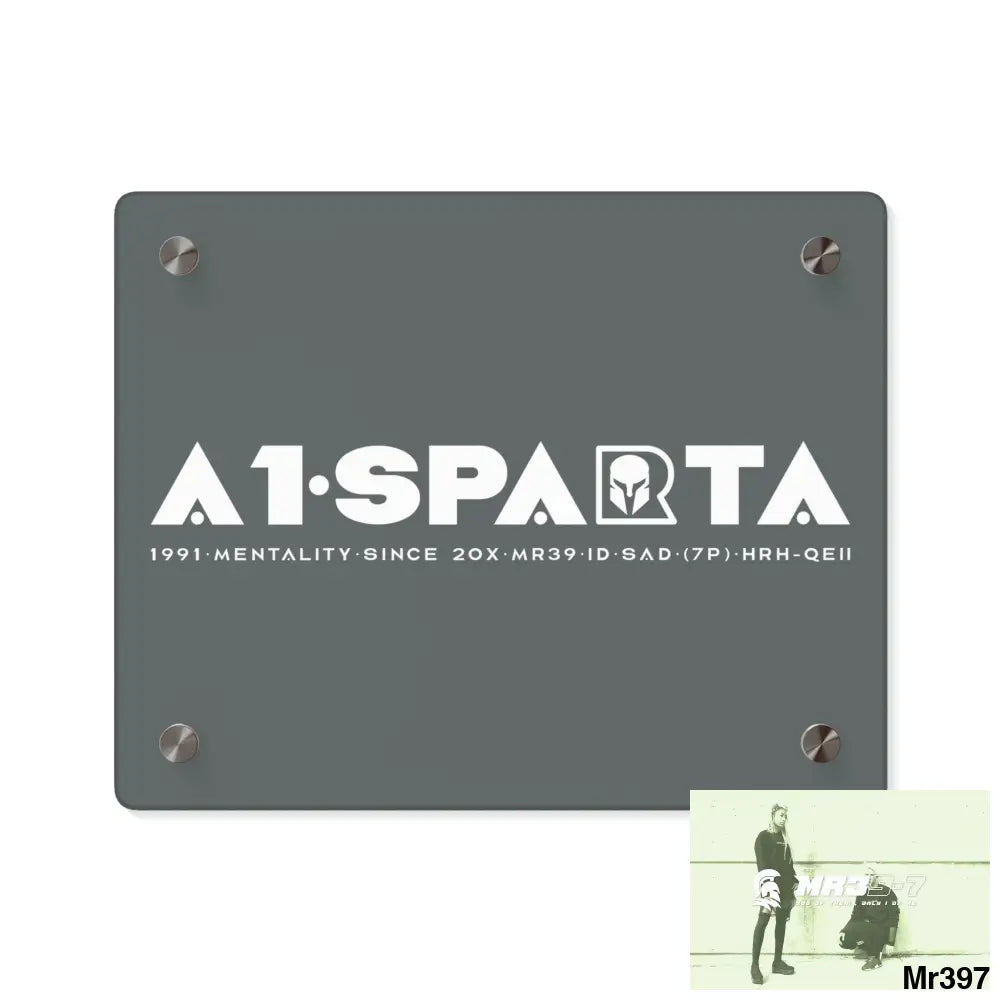 A1-Peace Sparta Acrylic Wall Art Panels 10″ x 8″ (Horizontal) / 0.25’’ Home Decor