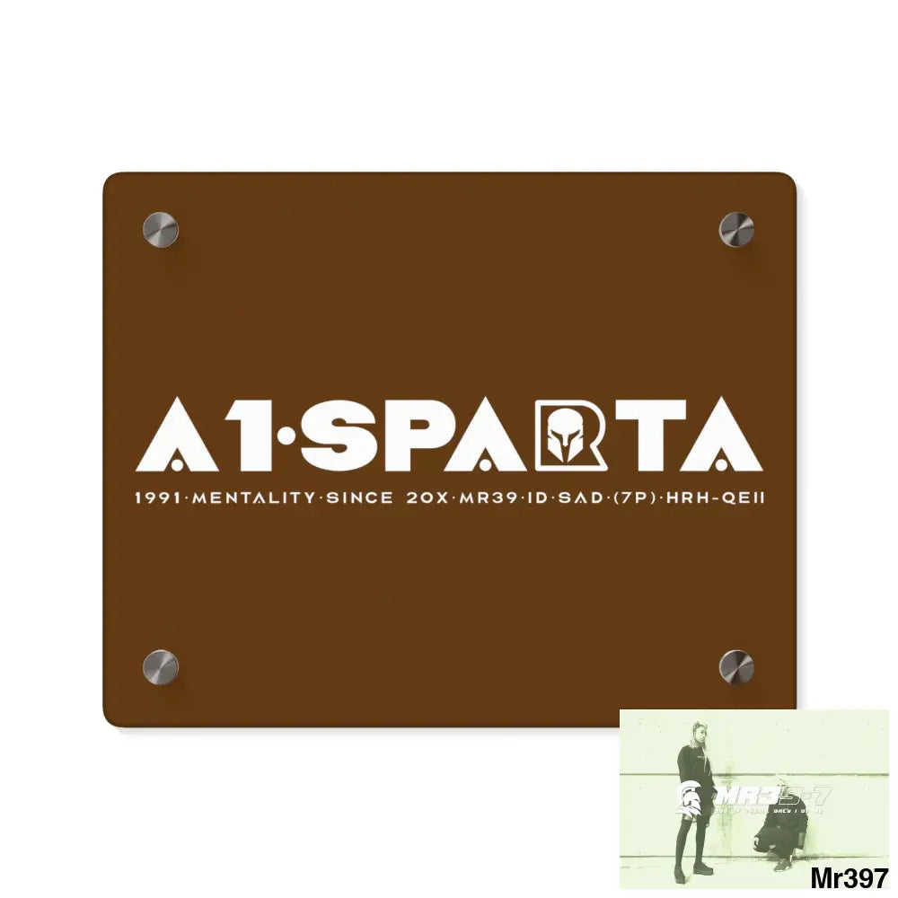A1-Peace Sparta Acrylic Wall Art Panels 10″ x 8″ (Horizontal) / 0.25’’ Home Decor
