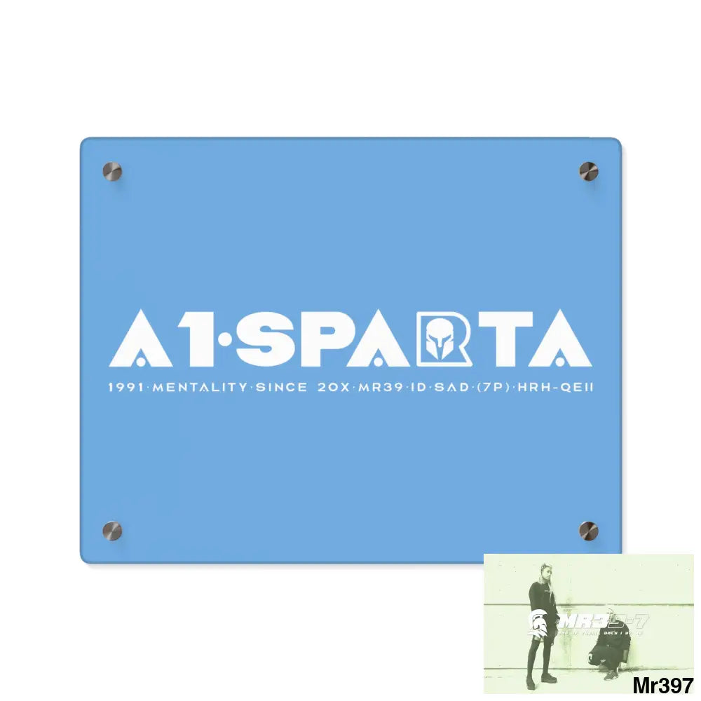 A1-Peace Sparta Acrylic Wall Art Panels 14″ x 11″ (Horizontal) / 0.25’’ Home Decor