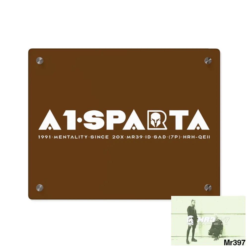 A1-Peace Sparta Acrylic Wall Art Panels 14″ x 11″ (Horizontal) / 0.25’’ Home Decor