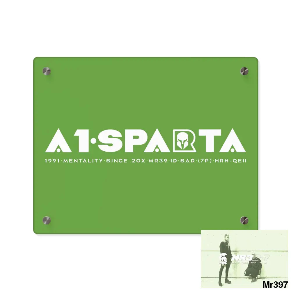 A1-Peace Sparta Acrylic Wall Art Panels 14″ x 11″ (Horizontal) / 0.25’’ Home Decor