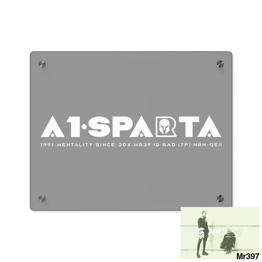 A1-Peace Sparta Acrylic Wall Art Panels 14″ x 11″ (Horizontal) / 0.25’’ Home Decor