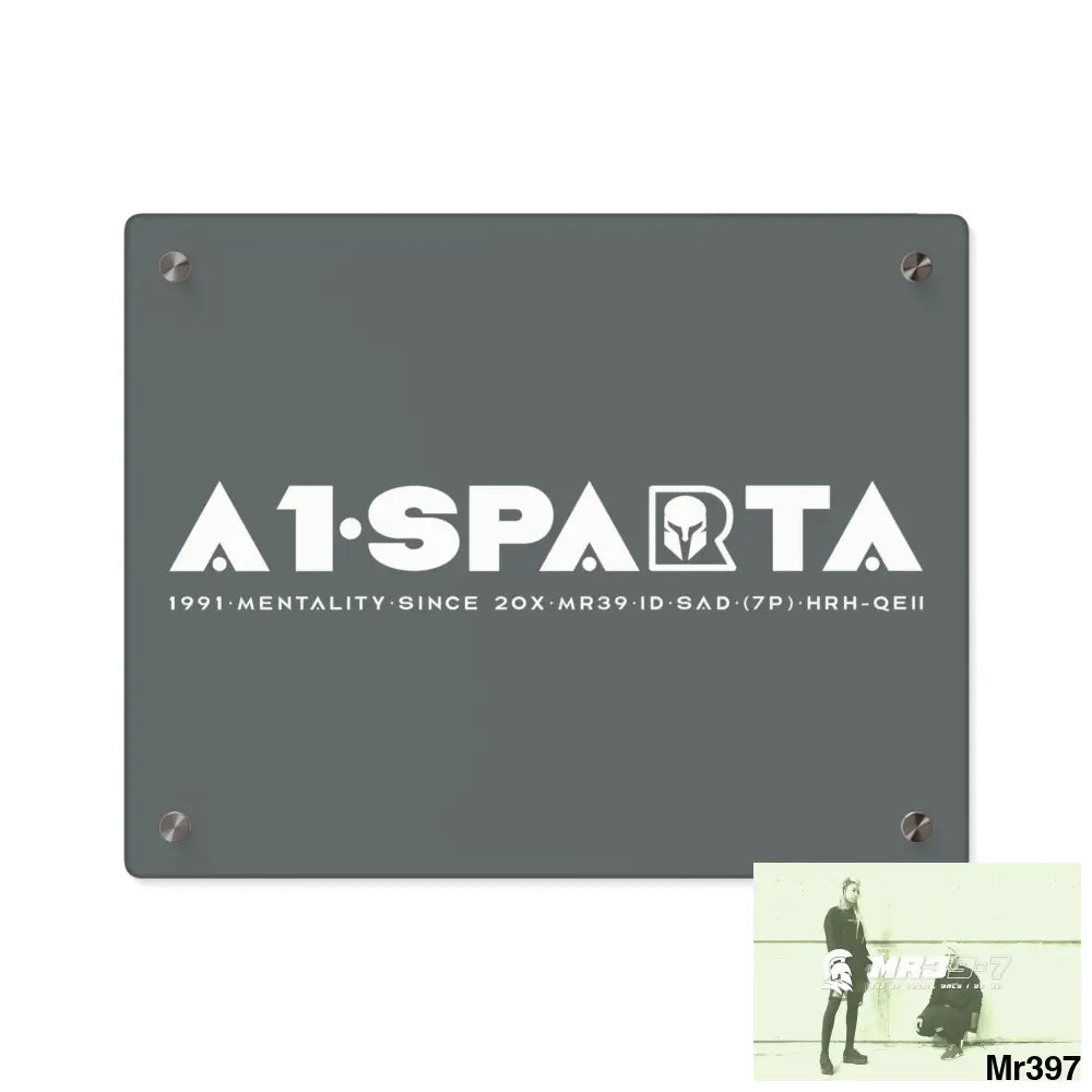 A1-Peace Sparta Acrylic Wall Art Panels 14″ x 11″ (Horizontal) / 0.25’’ Home Decor