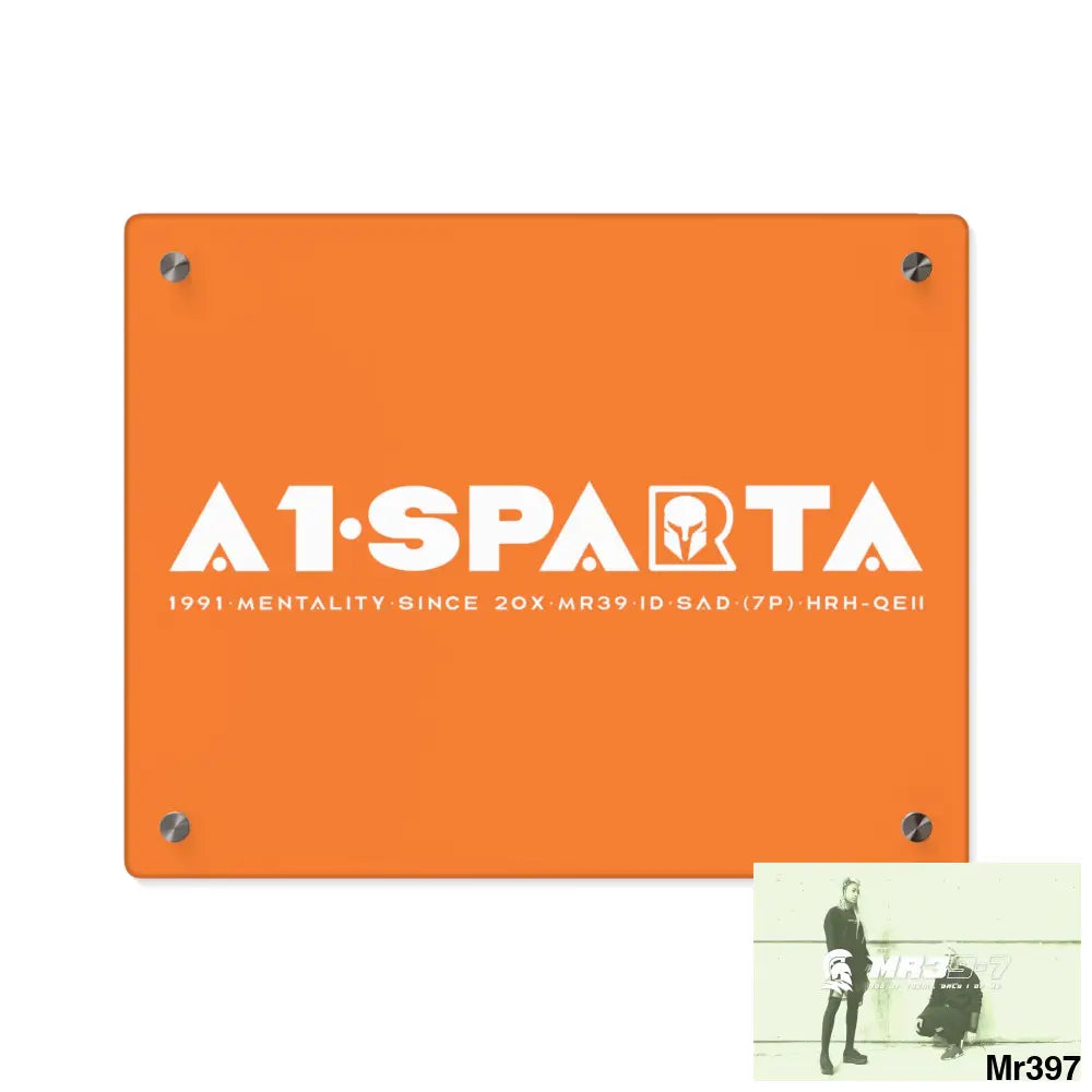 A1-Peace Sparta Acrylic Wall Art Panels 14″ x 11″ (Horizontal) / 0.25’’ Home Decor