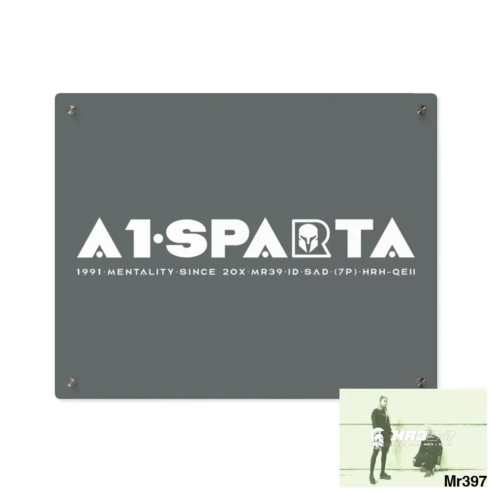 A1-Peace Sparta Acrylic Wall Art Panels 20″ x 16″ (Horizontal) / 0.25’’ Home Decor