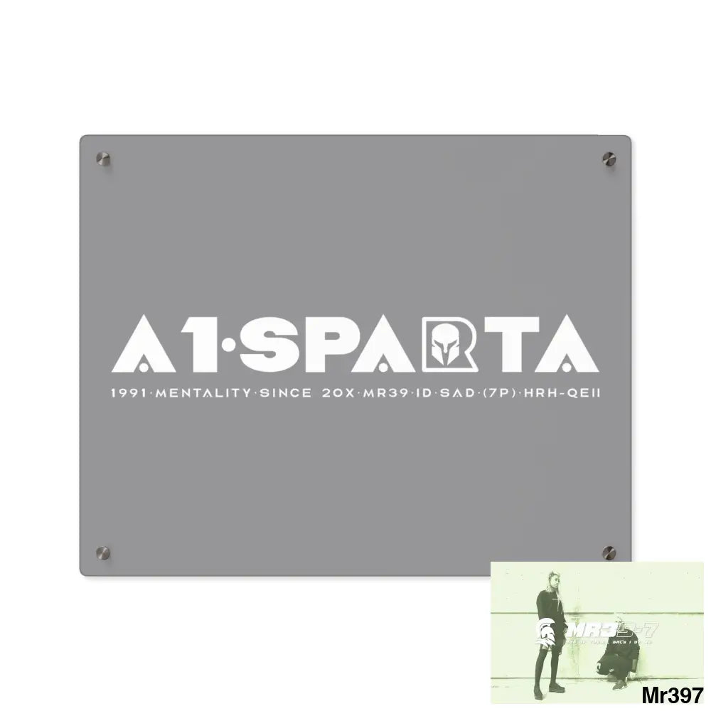 A1-Peace Sparta Acrylic Wall Art Panels 20″ x 16″ (Horizontal) / 0.25’’ Home Decor
