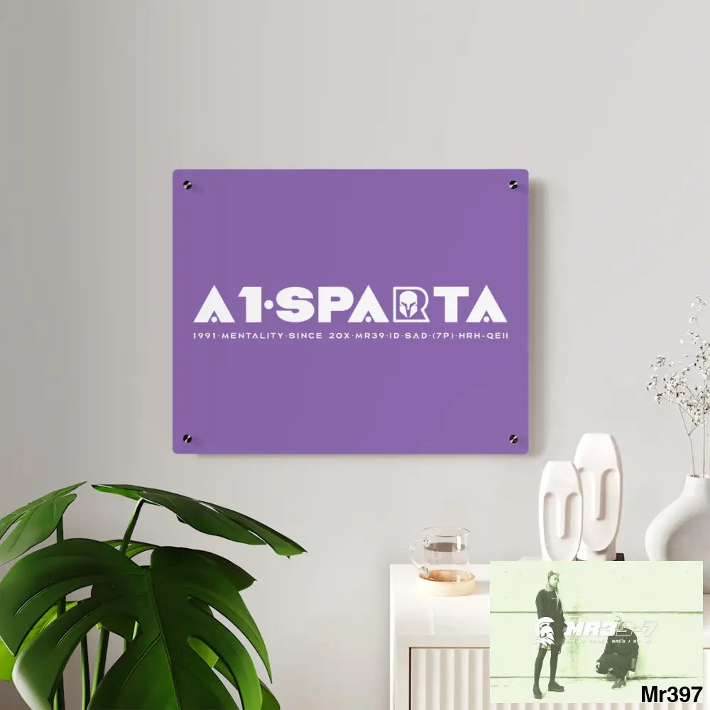 A1-Peace Sparta Acrylic Wall Art Panels Home Decor