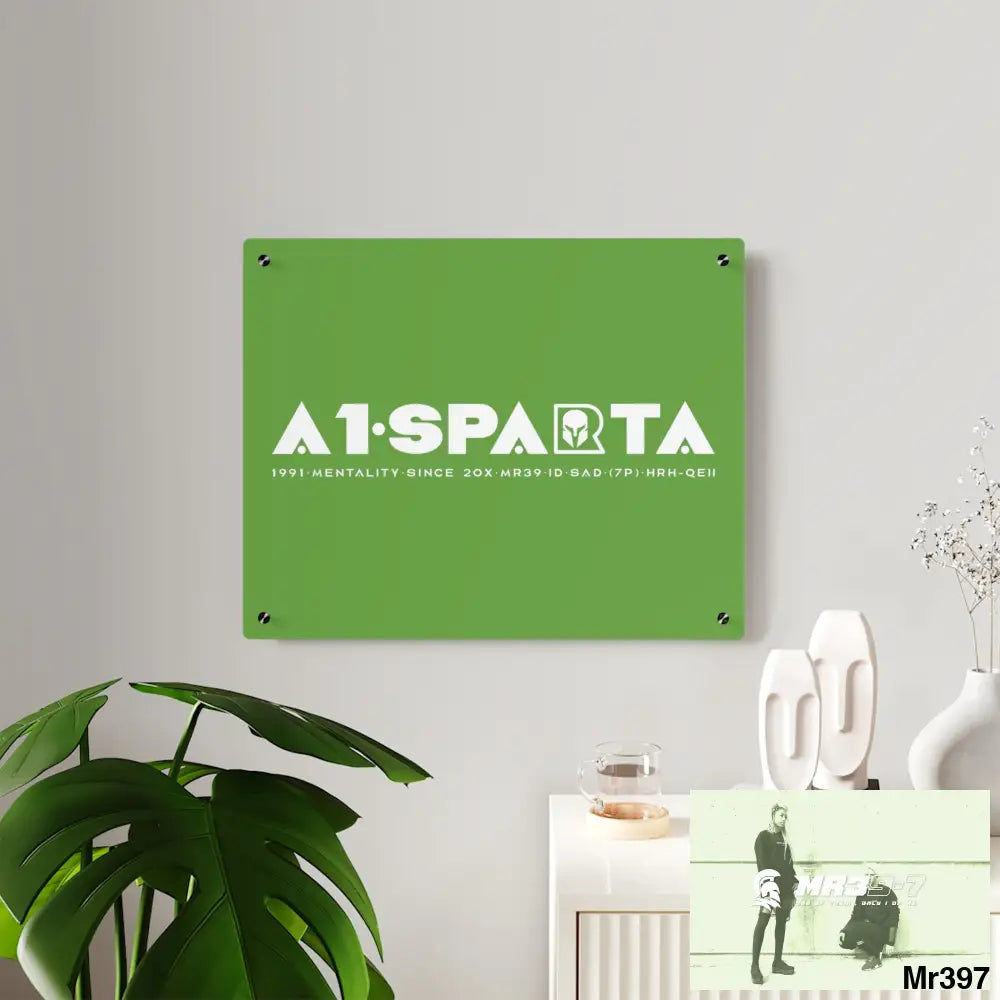 A1-Peace Sparta Acrylic Wall Art Panels Home Decor