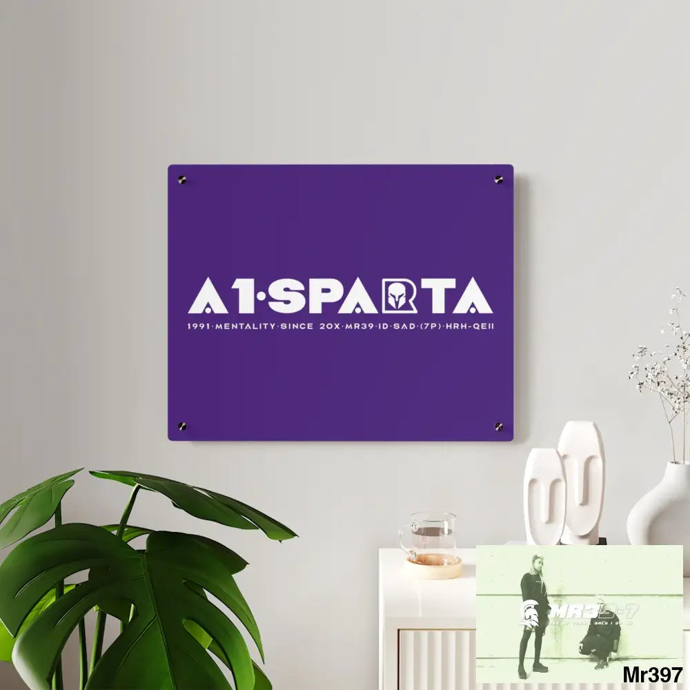A1-Peace Sparta Acrylic Wall Art Panels Home Decor