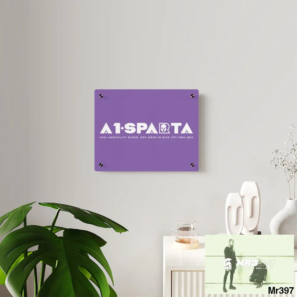 A1-Peace Sparta Acrylic Wall Art Panels Home Decor