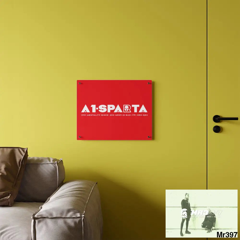A1-Peace Sparta Acrylic Wall Art Panels Home Decor
