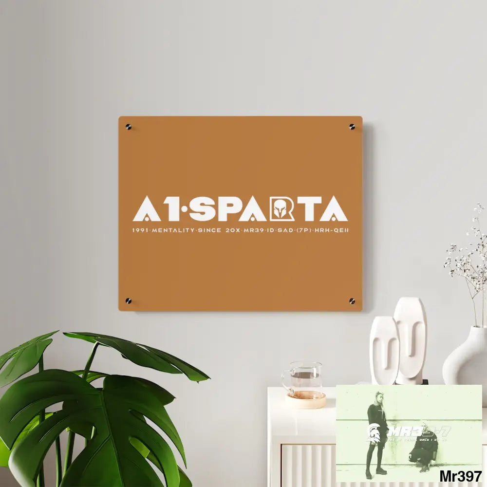 A1-Peace Sparta Acrylic Wall Art Panels Home Decor
