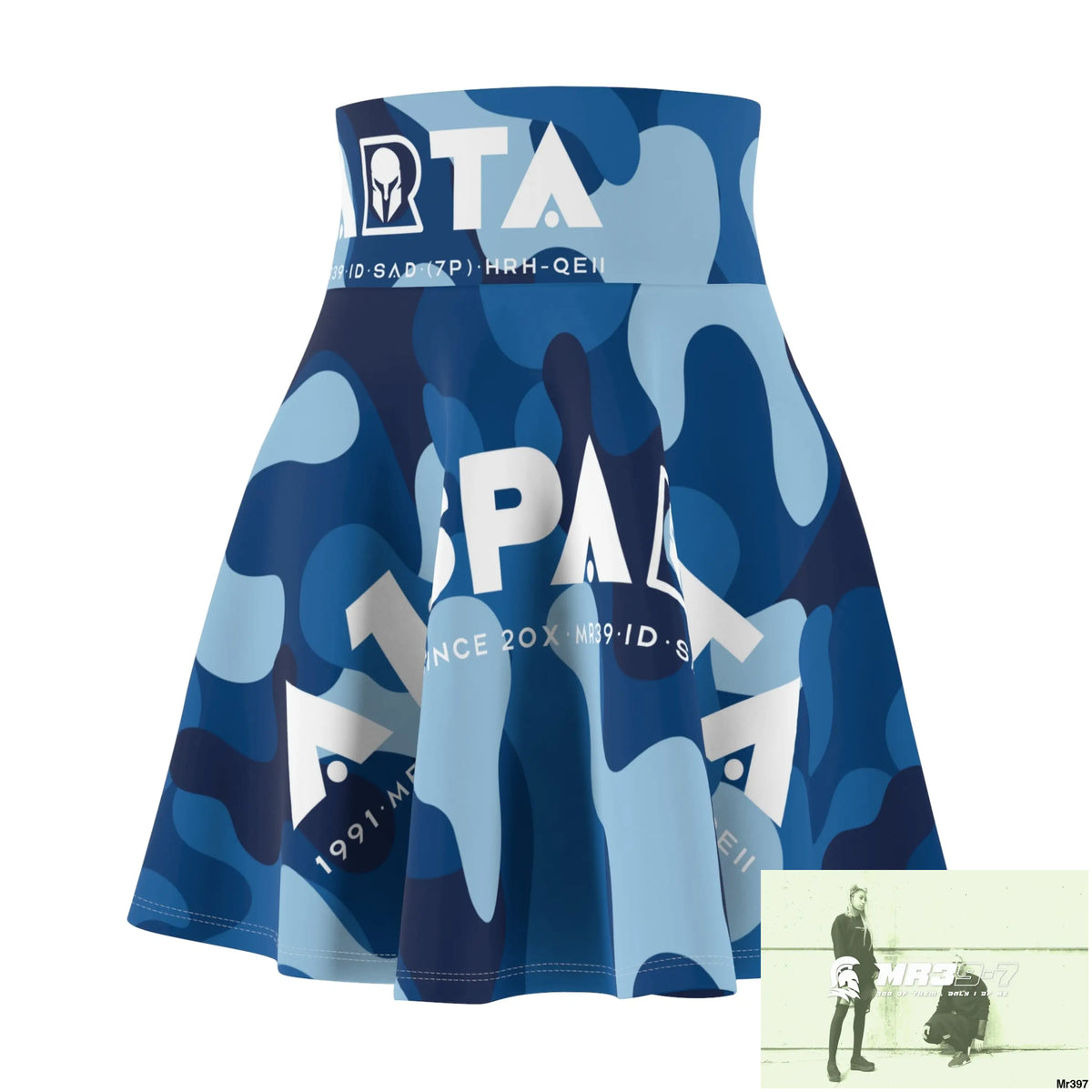 A1- Peace Sparta but always ready - Women’s Skater Skirt (AOP) All Over Prints