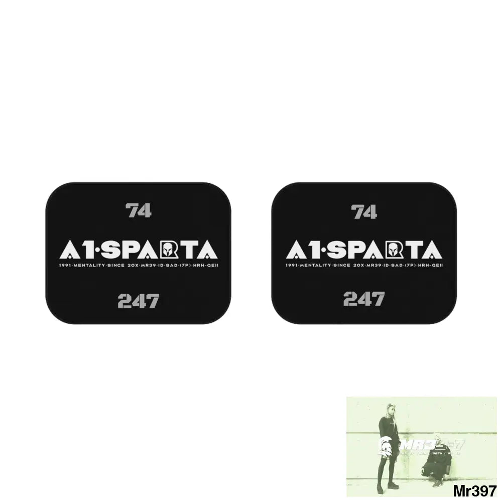 A1-Peace Sparta Car Mats (2x Rear) 2x Rear mats Accessories