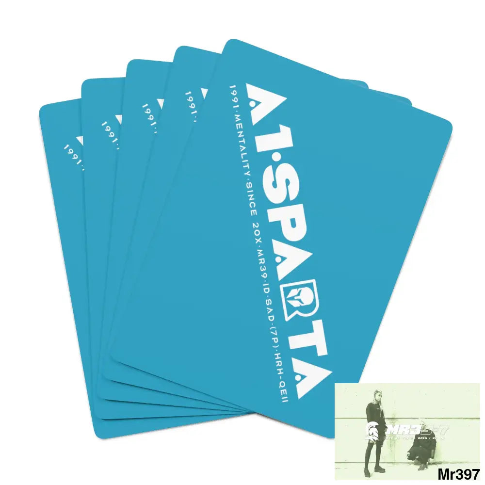 A1- Peace Sparta Custom Poker Cards 2.47’’ x 3.47’’ / White / Semi Glossy Paper products