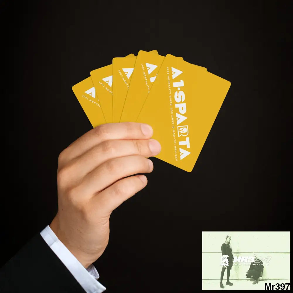 A1- Peace Sparta Custom Poker Cards 2.47’’ x 3.47’’ / White / Semi Glossy Paper products