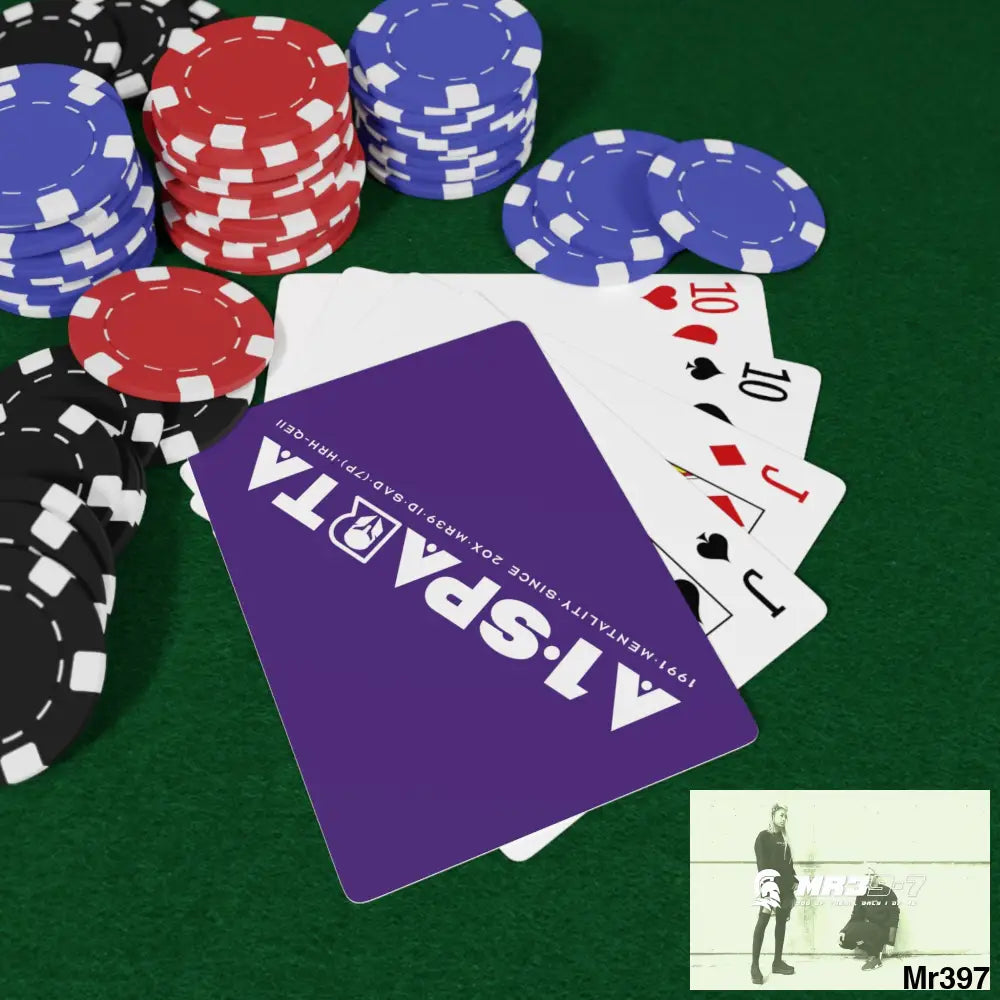 A1- Peace Sparta Custom Poker Cards 2.47’’ x 3.47’’ / White / Semi Glossy Paper products
