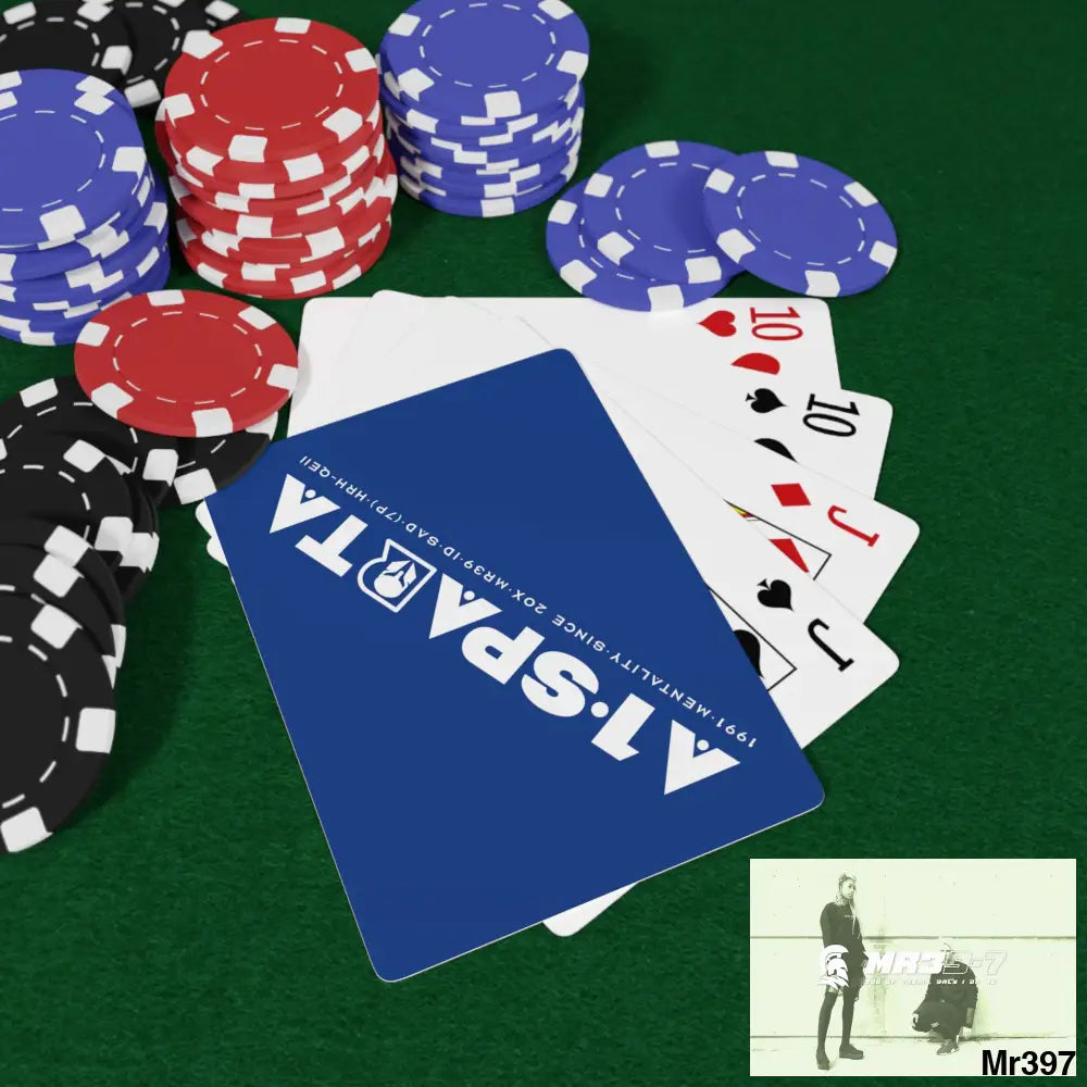 A1- Peace Sparta Custom Poker Cards 2.47’’ x 3.47’’ / White / Semi Glossy Paper products