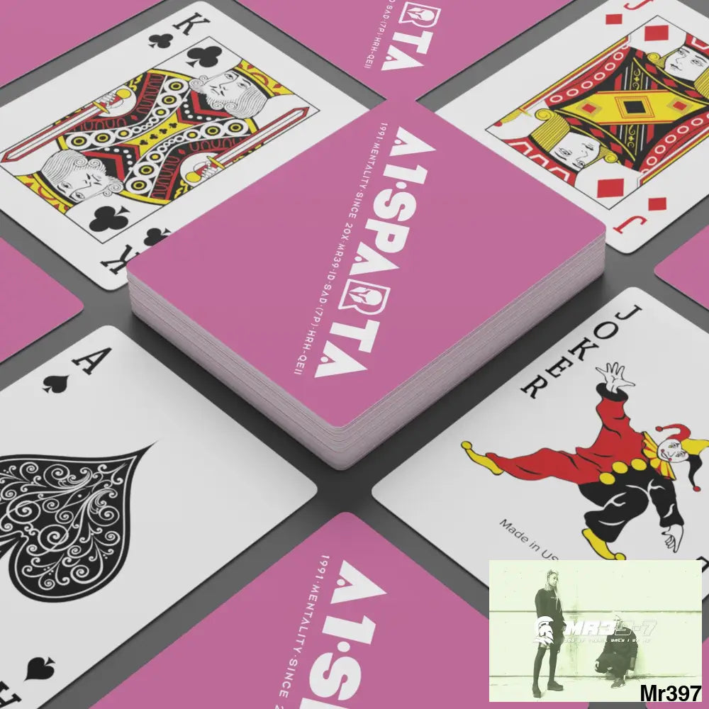 A1- Peace Sparta Custom Poker Cards 2.47’’ x 3.47’’ / White / Semi Glossy Paper products
