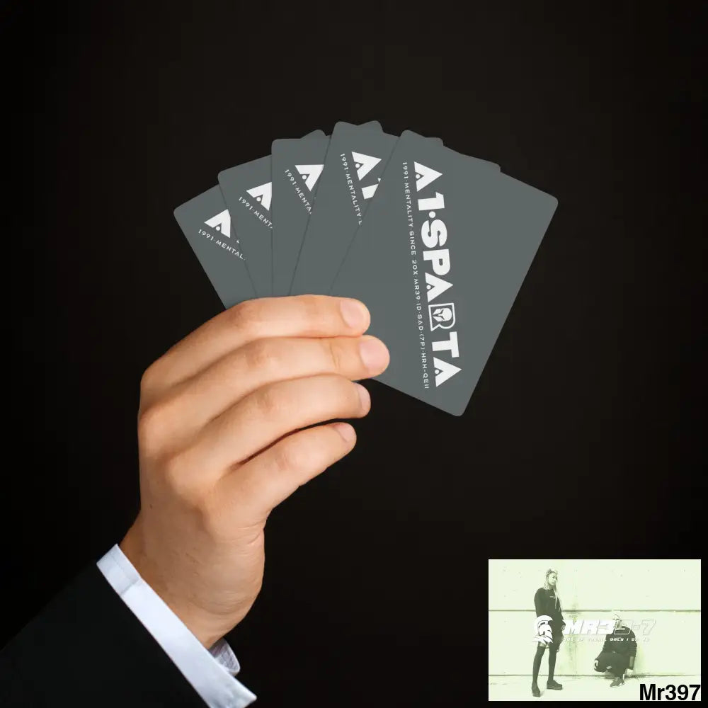 A1- Peace Sparta Custom Poker Cards 2.47’’ x 3.47’’ / White / Semi Glossy Paper products